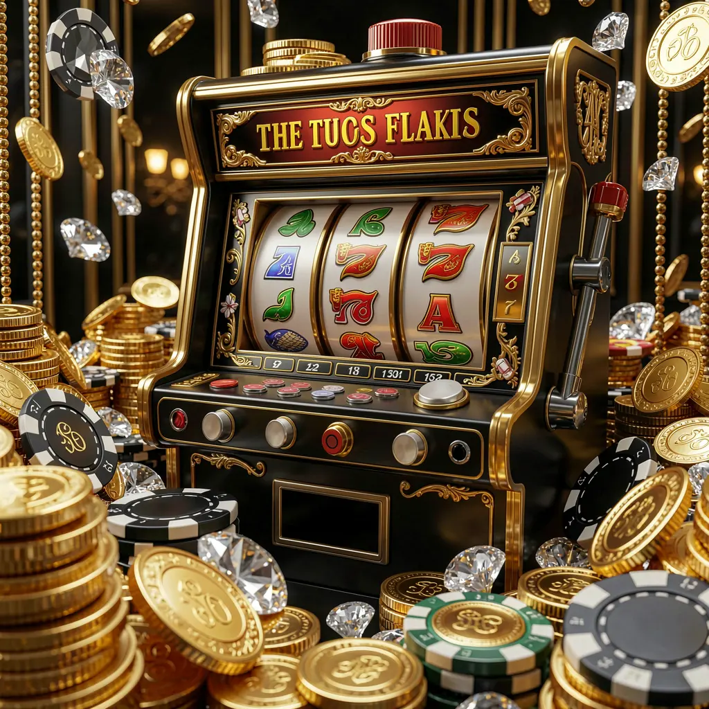 Classic luxury slot machine with golden details and scattered coins highlighting the premium slot gaming atmosphere of BC JILI Philippines